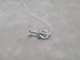 Серебряная моносерьга-пуссета Крестик. 9132575/1Р - изображение 3