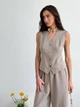 Жилет женский ARTKNIT ZhiletVE2024 L Корда (4823093460935) - изображение 3
