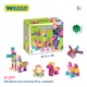 Klocki konstrukcyjne Wader Kids Blocks 50 elementów różowy (5900694412972) - obraz 9