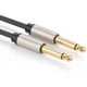 Кабель межблочный Ugreen AV128 6.3 mm to 6.3 mm Audio Cable Braided, 1 m Gray 10636 - изображение 4