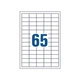 UKRMARK A4-65-W1-50, 65 этикеток на листе А4, 38,1мм х 21,2мм, уп.50 листов, этикетки самоклеящиеся - изображение 1