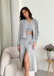 Кардиган короткий в'язаний жін. Сірий "Kayla" L-XL - изображение 1