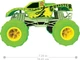 Великий Хот Вілс Монстр Трак 1:15 Ганкстер на Пульті Управління Monster Trucks RC Gunkster Hot Wheels HTP15 - зображення 3