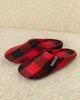 Тапочки домашние фланелевые закрытые Красная клетка Maybel 42-43 (3191_5) - изображение 1