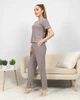 Пижама женская из рубчика футболка и штаны Темно-серый Maybel 3XL 322-1 (3179_6) - изображение 2