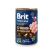 Влажный корм Brit Premium by Nature для собак, курица с куриным сердцем, 400 г - изображение 1