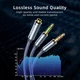 Кабель ESSAGER TEANA Headphone Audio Splitter 3.5mm Female to Dual 3.5 mm Jack Male Aux Cable (EYPS35-TLB0G) - изображение 2