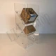 Прикассовая мини-витрина для товаров | 3 скошенные полки - изображение 6