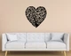 Декоративное панно на стену из дерева Upwood Decor Дерево_Сердце_Птица_любовь Tree_Heart_Bird_love 80 х 80 см black - изображение 1