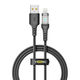 Кабель для зарядки и обмена данными USB YOKI YK-CY23 CYBER Series USB/Lightning 12W (2.4A/5V) 1.2m Черный - изображение 1