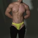 Чоловічі труси стрінги 9005 XXL колір жовтий - зображення 4