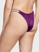 Комплект (лиф+трусики бразилиана) со стразами Victoria's Secret Double Shine Strap 80C/M фиолетовый - изображение 6