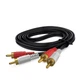 Аудіо кабель 2 RCA на 2 rca AUX довжиною 1.5 метра ( 2 rca to 2 rca, 1.5m ) - зображення 2