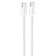 Дата кабель Hoco X104 Source 60W Type-C to Type-C (2m) White - зображення 1