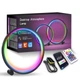 Настільна LED лампа RGB Intelligent circular atmosphere light Bluetooth USB with app Чорний - зображення 1