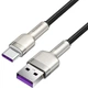 Дата кабель Baseus Cafule Metal Data USB to Type-C 66W (1m) (CAKF00010) Black - изображение 2