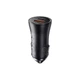 Автомобільний зарядний пристрій Baseus Golden Contactor Max Dual Fast Charger Car Charger U+C 60W Dark Gray (CGJM000113) - изображение 4