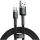 Кабель Baseus cafule Cable USB For Type-C 2A 3m Gray+Black (CATKLF-UG1) - изображение 1