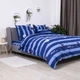 Комплект постельного белья ТЕП Soft dreams Двуспальный 70 x 70 см Line Blue (2-03858_26457) - изображение 4