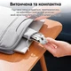 Подставка для ноутбука N3, складная, регулировка наклона, алюминий + силикон Silver - изображение 6