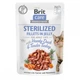 Вологий корм Brit Care Cat Pouch для кастрованих котів, в желе, качка та індичка, 85 г - зображення 1