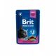 Корм влажный Brit Premium Cat Chicken and Turkey pouch для кошек с курицей и индейкой, 100 г(SU_E0A37AE22B37) - изображение 1