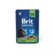 Вологий корм Brit Premium Cat Pouch для стерилізованих котів, з куркою, 100 г - зображення 1