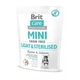 Сухой корм Brit Care GF Mini Light & Sterilised для взрослых собак мелких пород с лишним или стерилизованным весом, с кроликом и лососем, 400 г - изображение 1