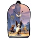Рюкзак Панда кунг-фу дитячий (Gear bag KF mini 07) чорний, 29 х 21 х 9 см - зображення 1