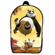Рюкзак Панда кунг-фу (School Gear bag KF 015) чорний, 39 х 27 х 14 см - зображення 1