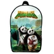 Рюкзак Панда кунг-фу (School Gear bag KF 03) чорний, 39 х 27 х 14 см - зображення 1