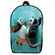 Рюкзак Панда кунг-фу (School Gear bag KF 01) чорний, 39 х 27 х 14 см - зображення 1