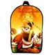 Рюкзак Панда кунг-фу (School Gear bag KF 013) чорний, 39 х 27 х 14 см - зображення 1