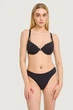 Комплект белья: бюстгальтер push-up и трусики бразилиана Leilieve 80C/L Чёрный (Nero) (88893) - изображение 1