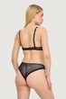 Комплект белья: бюстгальтер push-up и трусики бразилиана Leilieve 80C/L Чёрный (Nero) (88893) - изображение 2