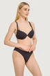 Комплект белья: бюстгальтер push-up и трусики бразилиана Leilieve 80C/L Чёрный (Nero) (88893) - изображение 3