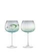 Набор из 2 бокалов LSA International Dusk Balloon Goblet 650 мл зеленый (DU03) - изображение 1