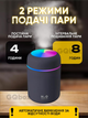 Портативный увлажнитель воздуха Aroma Car Humidifier H2O Компактный светодиодный ультразвуковой диффузор 300 мл Детский ночник Серый - изображение 3