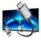Адаптер перехідник Перехідник Hoco HD on-screen cable Type-C to HDTV UA27 |4K, 2m, для монітора| Сірий - зображення 3