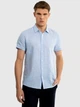 Сорочка літня чоловіча Big Star Linani XL Блакитна (5900714722951) - зображення 1