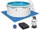 Збірний басейн Bestway Hydrium 56566 (300x120 см) з піщаним фільтром, драбиною та тентом - изображение 1