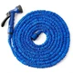 Садовый шланг растягивающийся 45 метров для полива с распылителем Magic hose синий - изображение 1