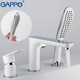 Смеситель для ванны на борт GAPPO G1148, белый/хром - изображение 4