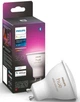 Лампа розумна Philips Hue GU10, 5.7W(50Вт), 2000K-6500K, RGB, ZigBee, Bluetooth, димування - зображення 2