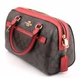 Сумка Coach Rowan Satchel In Signature Canvas коричнево-червона - зображення 2