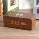 Настільний годинник UFT Wood Wireless clock Brown - зображення 2