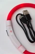 LED нашийник світлодіодний для котів з USB зарядкою 50-70 см Червоний - зображення 12