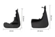 Брызговики MGC Mercedes-Benz B-Class W245 2005-2011 г. в. к-т 4 шт - изображение 3