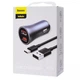 АЗУ Baseus 2хUSB QC 40W с кабелем USB-Type-C Golden Contactor Pro Dark Gray (TZCCJD-A0G) - изображение 2