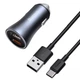 АЗУ Baseus 2хUSB QC 40W с кабелем USB-Type-C Golden Contactor Pro Dark Gray (TZCCJD-A0G) - изображение 3